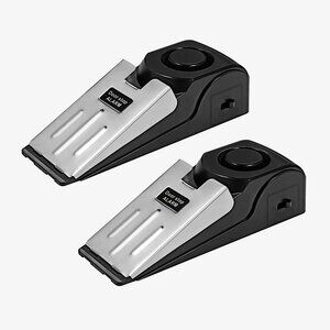 Wedge Doorstop Alarms, 2pk